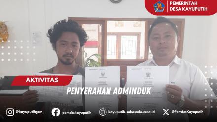 PENYERAHAN ADMINDUK